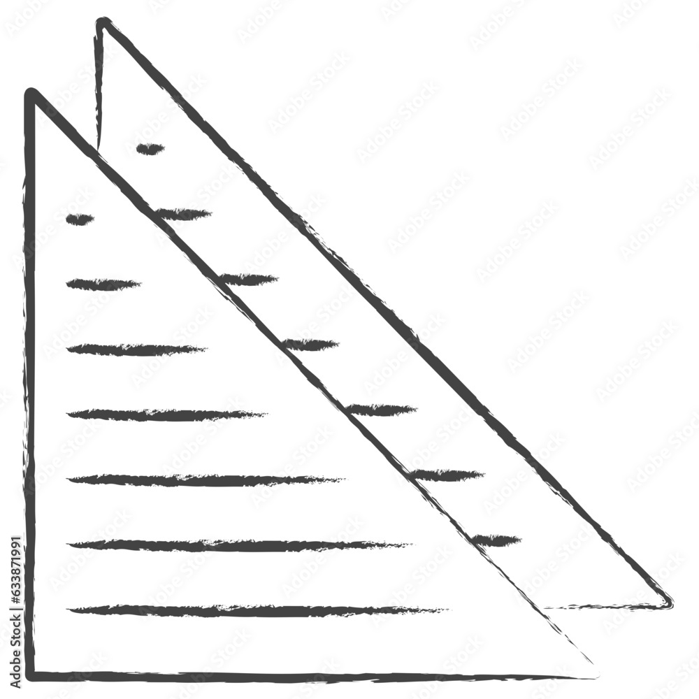 Fototapeta premium Hand drawn Sandwich illustration icon