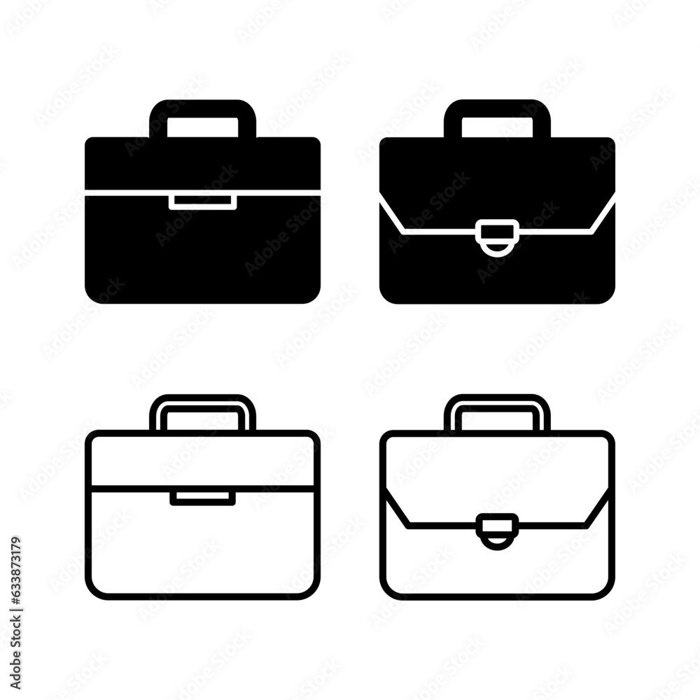 Briefcase icon vector. Portfolio vector icon. suitcase icon Briefcase icon vector. Portfolio vector icon. suitcase icon