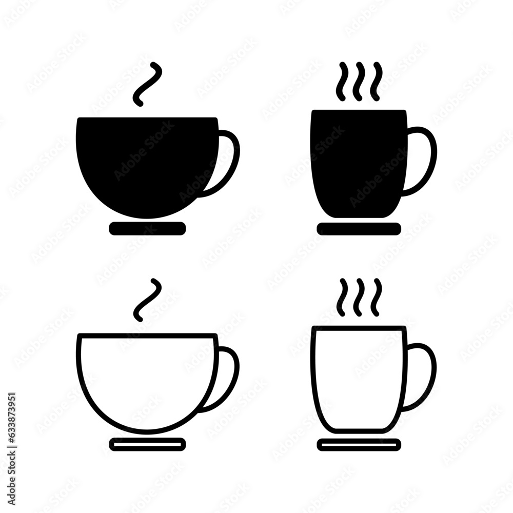 Obraz premium Cup coffee icon vector. coffee cup icon. mug