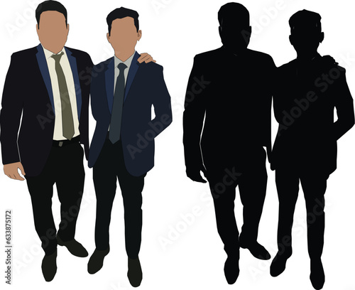Corporate persons Patriate and silhouette