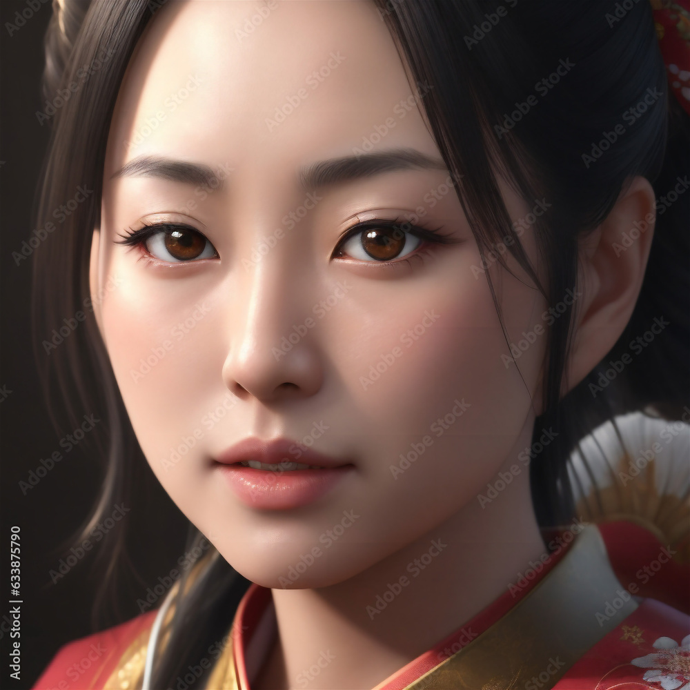 Portrait of a chinese young woman Portrait of a chinese young woman