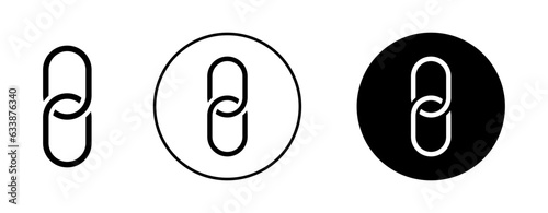 link vector icon set. copy or share website link symbol in black. website hyperlink interconnection symbol in. chain symbol. photo