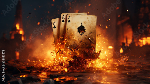 Fiery Ace of Spades ignites an inferno