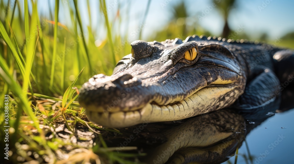 Obraz premium crocodile in the jungle