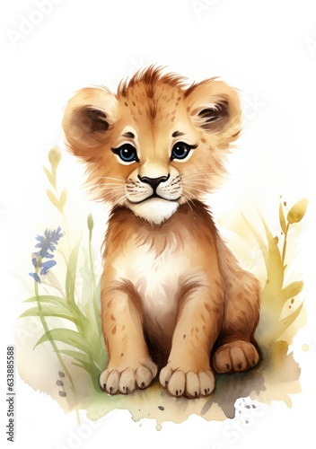 a baby lion