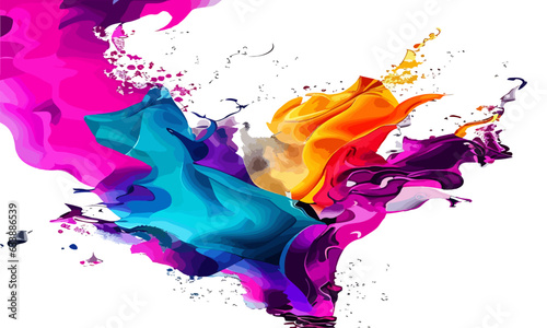 Color Paint background abstract pattern. Illustration vector design.