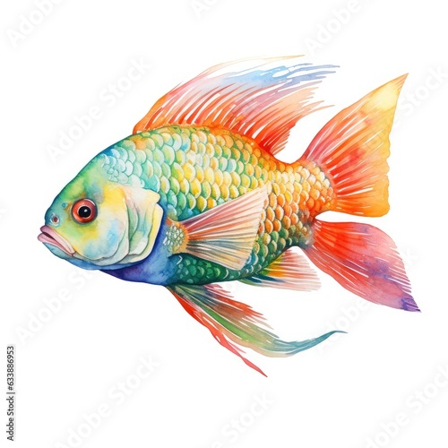 fish water color