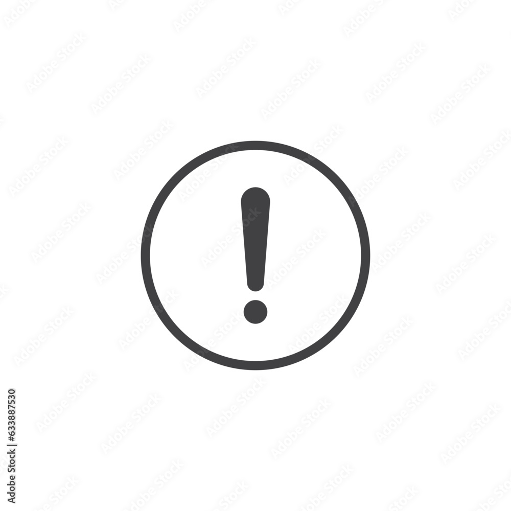 Caution Warning Sign icon. Editable vector stroke. Warning mark on white background Caution Warning Sign icon. Editable vector stroke. Warning mark on white background