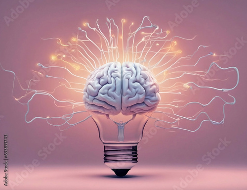 Intellectual Fusion: Brain and Light Bulb Synergy for Creative Insights