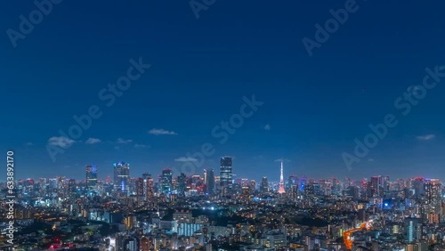 Wallpaper Mural 東京風景・夜景・夜・タイムラプス Torontodigital.ca