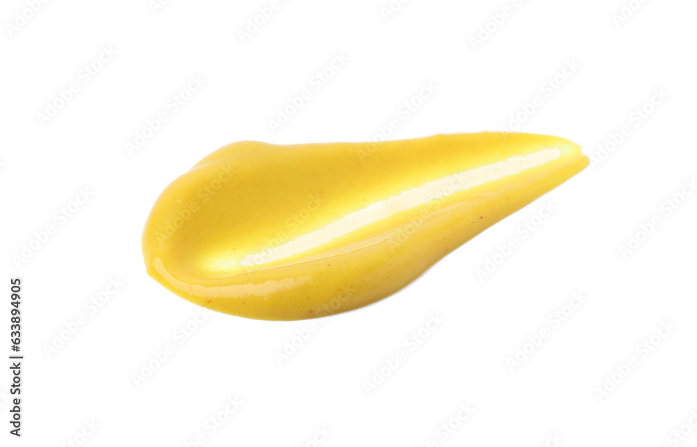 Smear of tasty curry sauce isolated on white