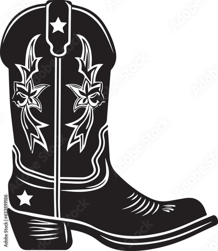 Cowboy Boot Western Rancher Leather Shoes