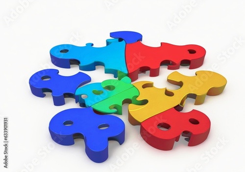 jigsaw puzzle pieces generative Ai 