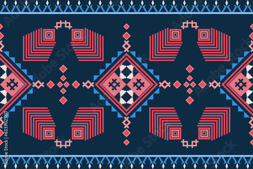 ikat traditional.Abstract ethnic aztec geometric pattern design for background.Tribal seamless colorful geometric pattern,fabric,clothing,carpet,textile,wrapping,batik,embroidery,knitwear