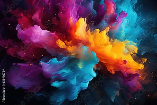 Whispers of Chroma: Vibrant and Fluid Watercolor Backgrounds Enlivened by an Artistic Flair, Painting Inspirational Narratives Across Diverse Design Horizons Generative AI