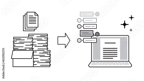 DX to digitize large volumes of documents and utilize AI chat