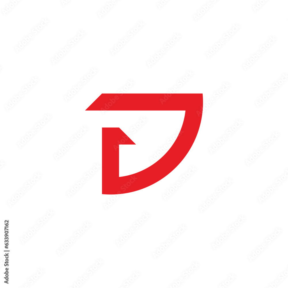 letter dg simple geometric line logo vector letter dg simple geometric line logo vector