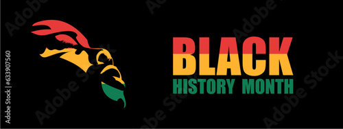 Illustration of a poster commemorating Black History Month.