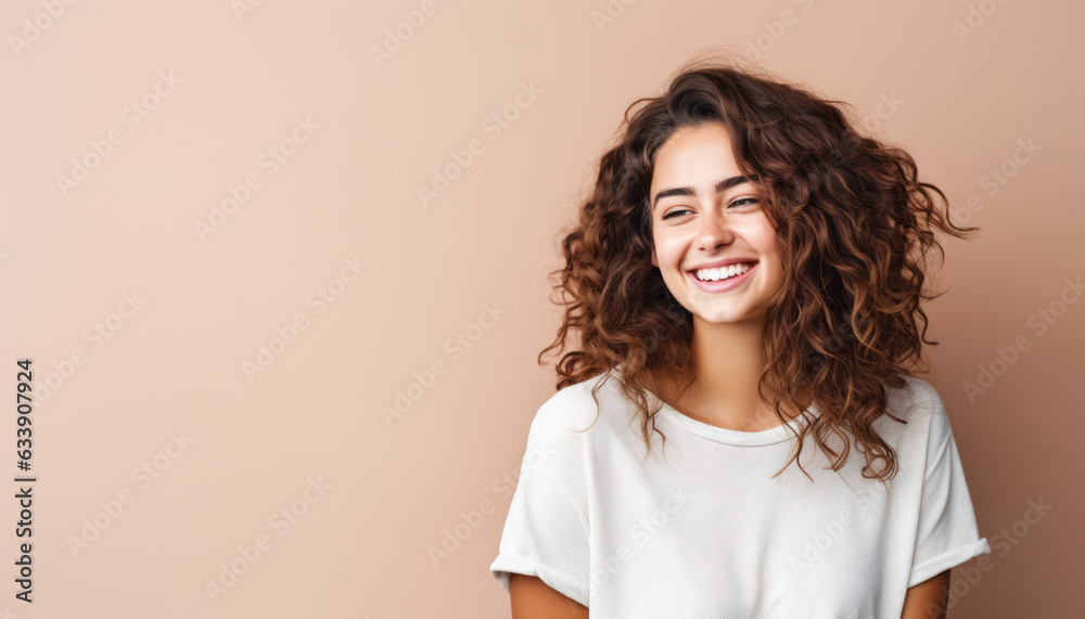 Studio portrait of a young caucasian woman Studio portrait of a young caucasian woman