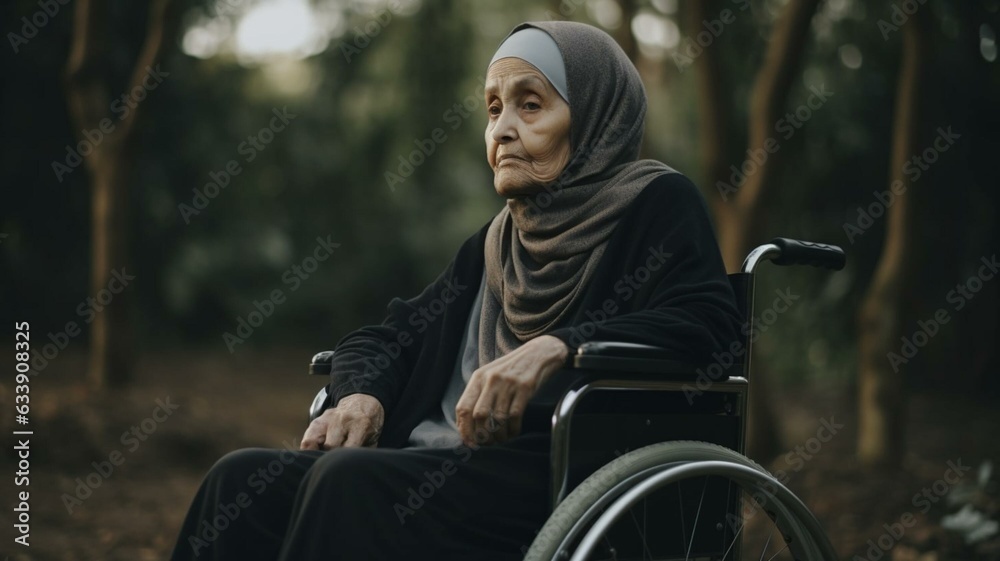 woman in wheelchair