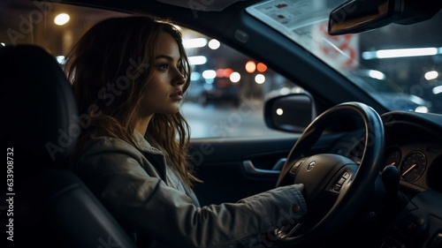 woman driving a car © Karen