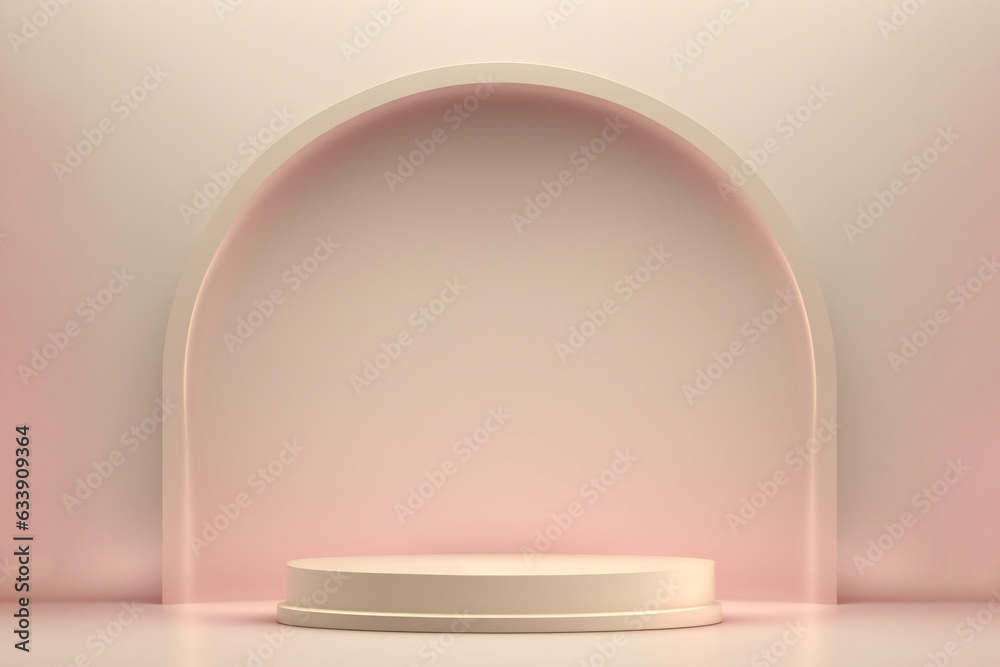 pink minimalist podium background for product display pink minimalist podium background for product display