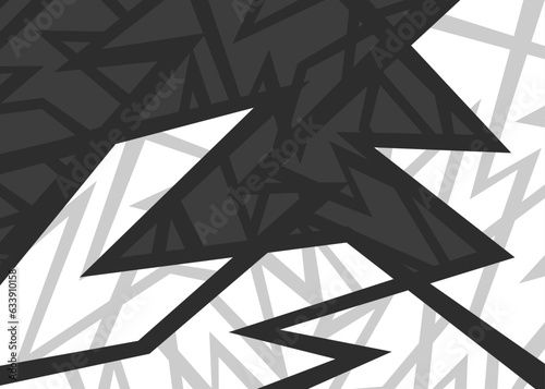 Abstract background with seamless rough geometric lines pattern