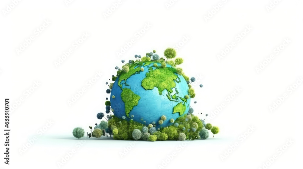 earth isolated background, earth day