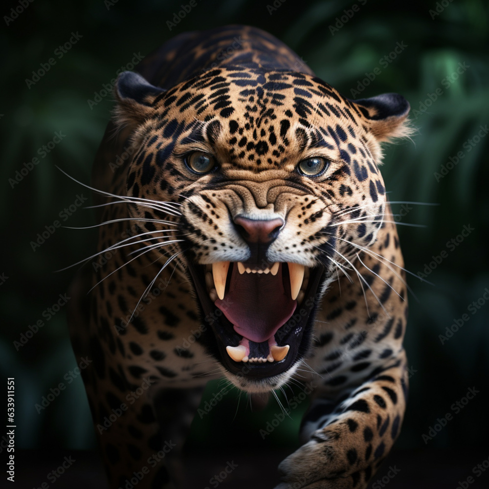 Fototapeta premium portrait of a leopard