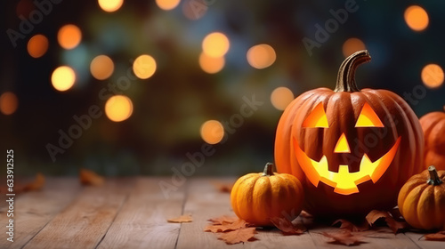 Halloween Abstract Background with Copy Space