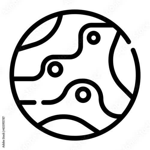 mercury Line Icon