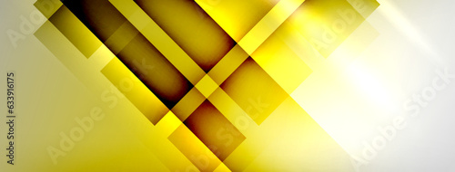 Light and shadow squares and lines abstract background