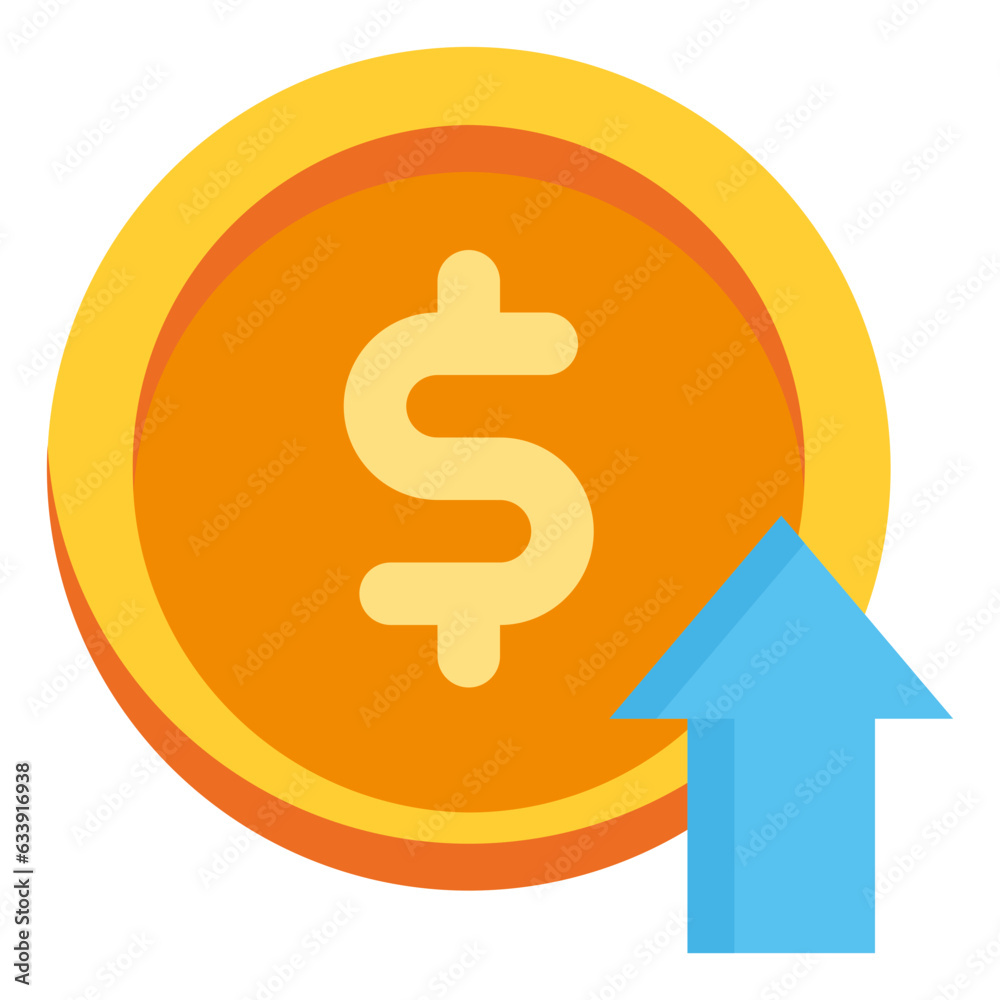 Currency, Dollar, Finance, Money, Growth, Payment Icon, Flat style icon vector illustration, Suitable for website, mobile app, print, presentation, infographic and any other project. Currency, Dollar, Finance, Money, Growth, Payment Icon, Flat style icon vector illustration, Suitable for website, mobile app, print, presentation, infographic and any other project.