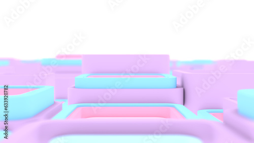 3d background abstract. Satisfying abstract minimalist geometric cubes. 8k seamless