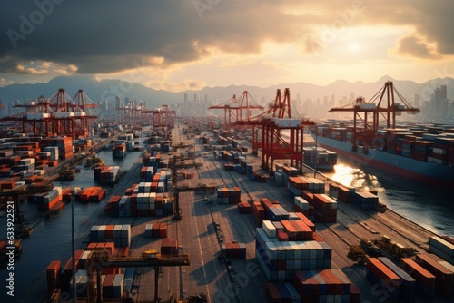 International Shipping Yard  Generative AI