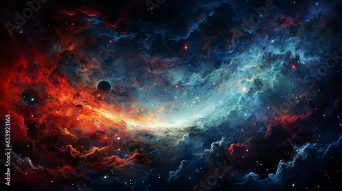 deep space galaxy in starry universe. science background. 