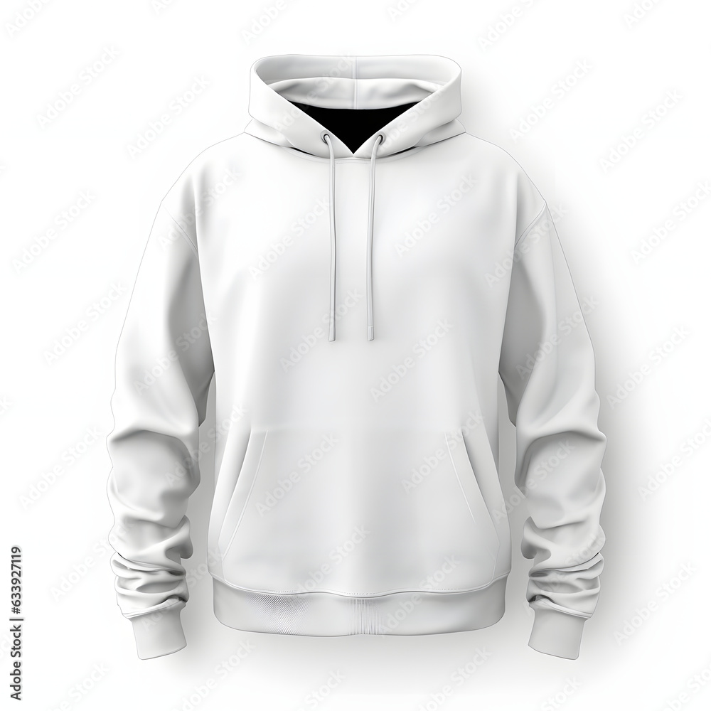 A minimalist white hoodie displayed on a hanger against a textured grey background, embodying casual style and comfort mockup A minimalist white hoodie displayed on a hanger against a textured grey background, embodying casual style and comfort mockup