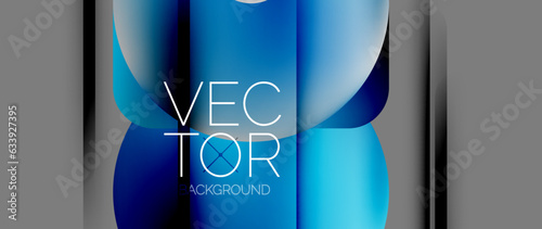 Dynamic bright colorful geometric elements with fluid gradients, lights, shadows blend in a minimal backdrop, creating captivating composition