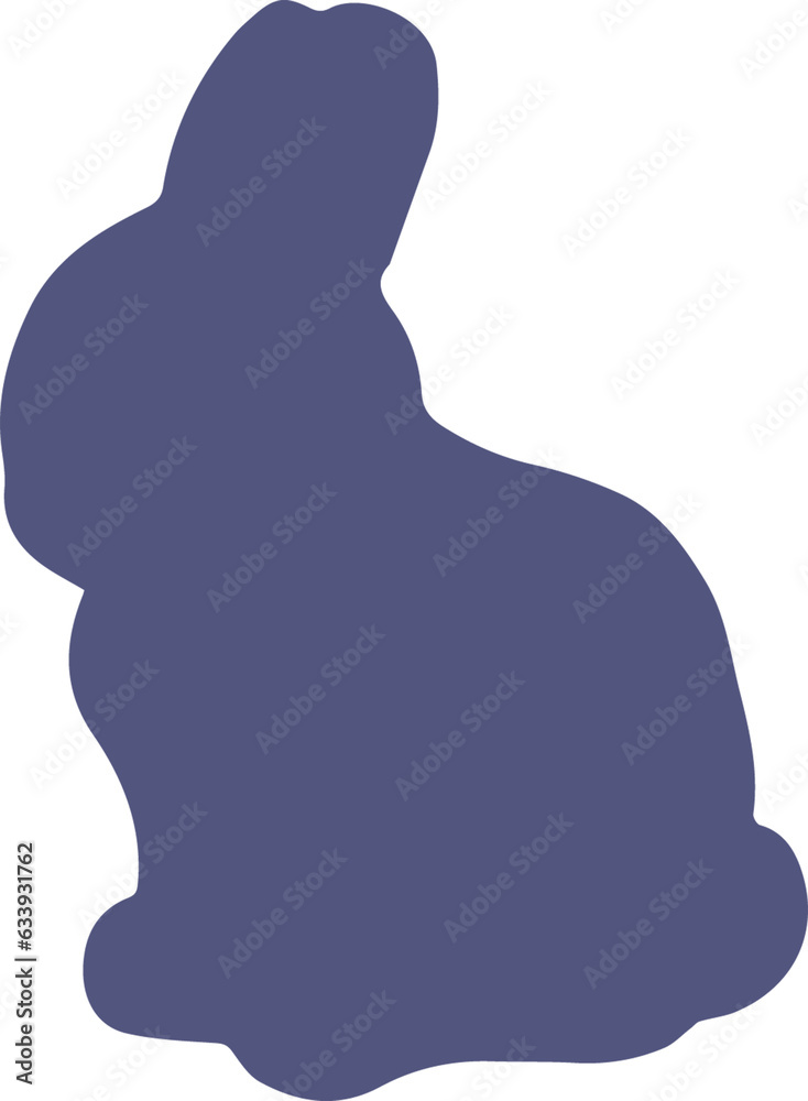 Naklejka premium Digital png illustration of rabbit symbol on transparent background