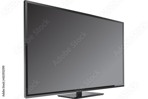 Digital png illustration of tv set on transparent background