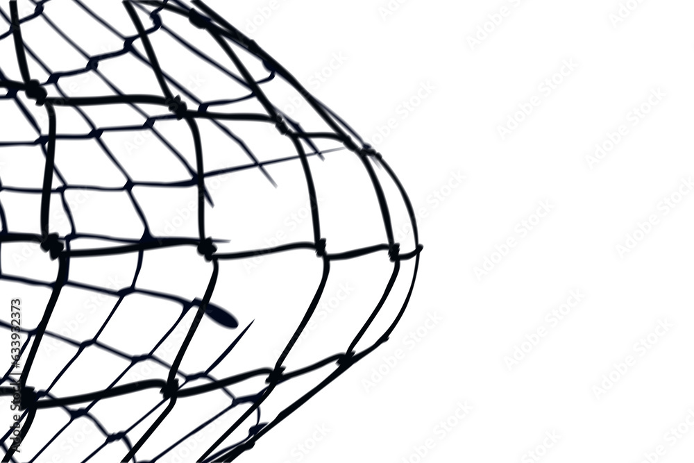 Digital png illustration of football gate net on transparent background Digital png illustration of football gate net on transparent background