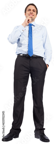 Digital png photo of caucasian businessman on transparent background