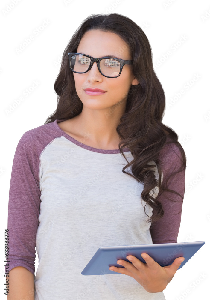 Digital png photo of caucasian woman on transparent background Digital png photo of caucasian woman on transparent background