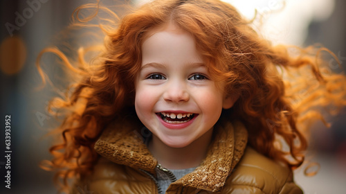 A carefree child with rosy cheeks and twinkling eyes, emanating joy and innocence in every glance towards the camera.