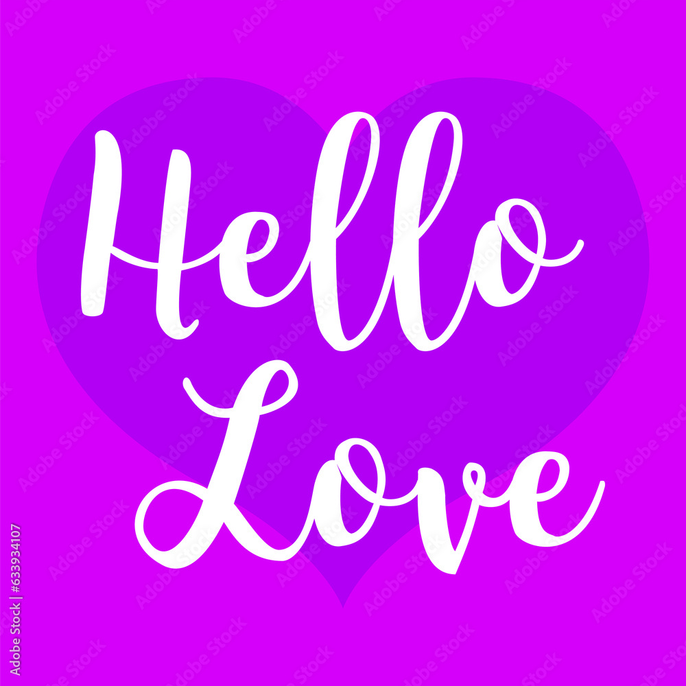 Digital png illustration of hello love text on transparent background Digital png illustration of hello love text on transparent background