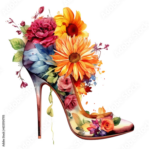 Fall Autumn Watercolor Clip Art, Watercolor Flowers Illustration, Fall Autumn Sublimation Design, Flowers Clip Art