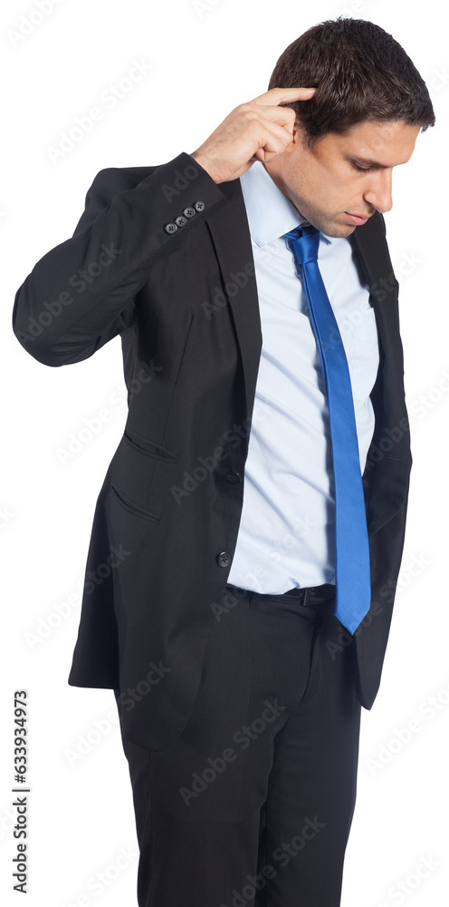 Digital png photo of caucasian businessman on transparent background Digital png photo of caucasian businessman on transparent background
