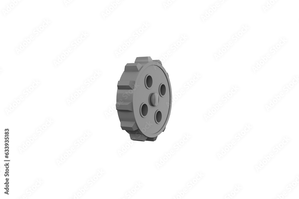 Obraz premium Digital png illustration of grey cog on transparent background