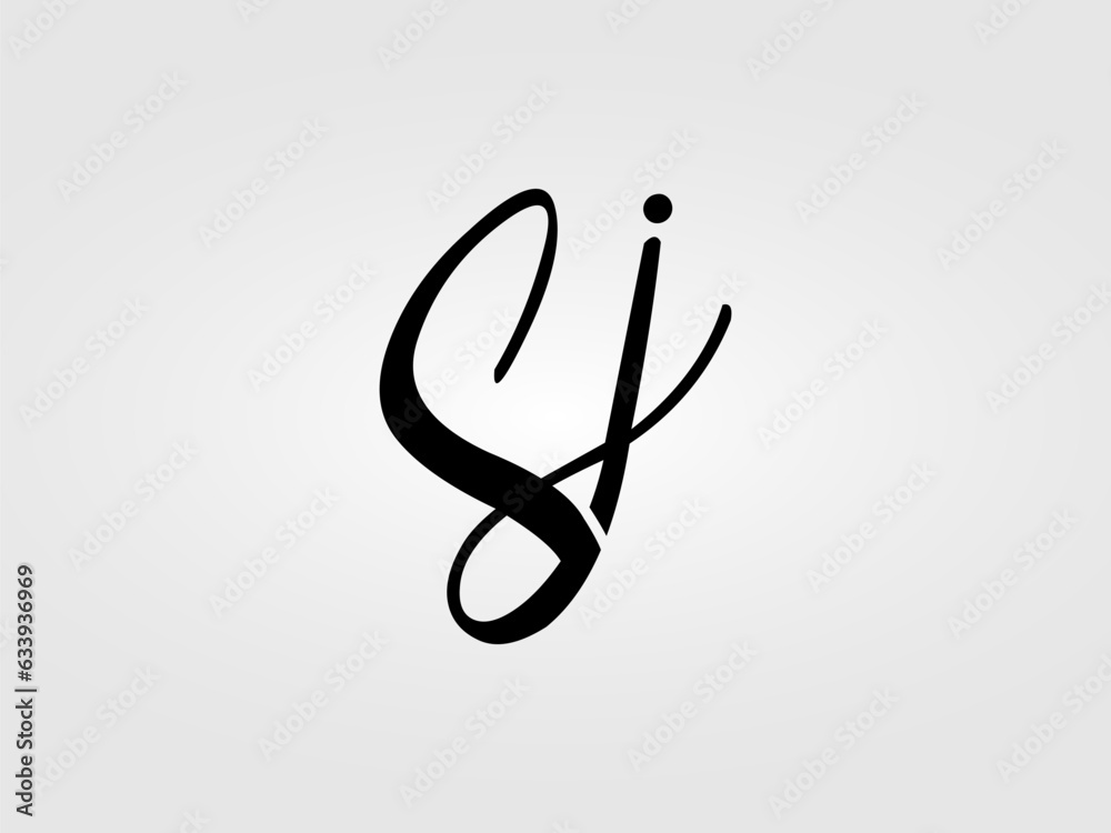 Initial SJ letter Logo Design vector Template. Monogram, lettermark SJ logo Design Initial SJ letter Logo Design vector Template. Monogram, lettermark SJ logo Design