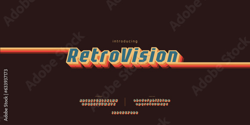 Retro simple alphabet fonts for logo, brand etc. Sun-Kissed Vibes Font: Embracing Nostalgia and Summer Joy 